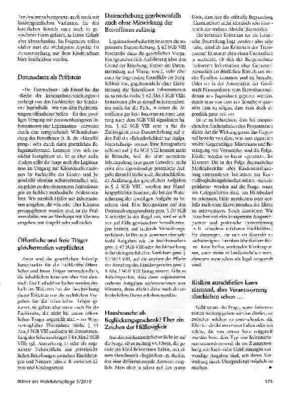 Vorschauseite 2: Mehr Kinderschutz durch weniger Datenschutz? Anmerkungen zu einem immer wieder auftauchenden Missverständnis