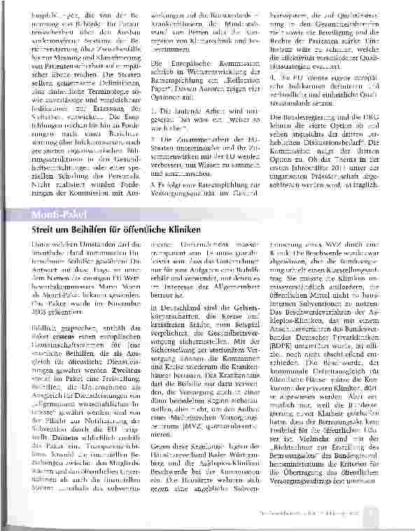 Vorschauseite 4: Ob in Klinik, Praxis oder Industrie: Europa ist immer dabei
