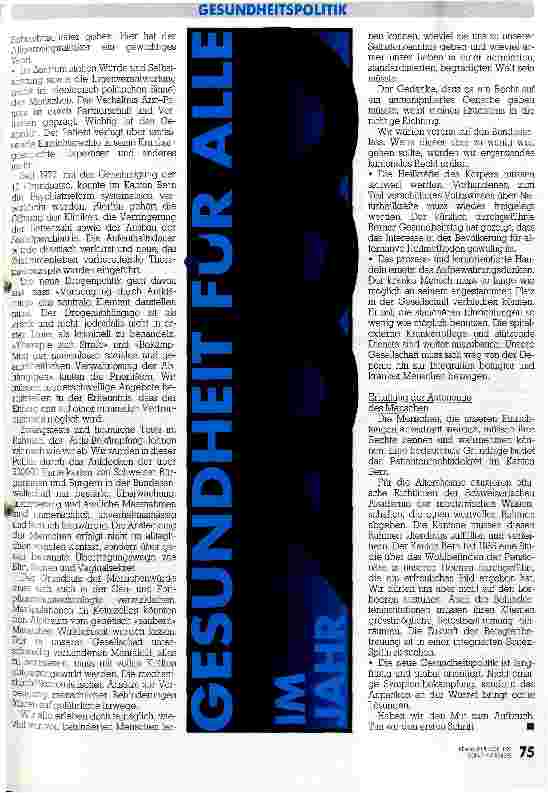 Vorschauseite 3: Gesundheit-für-alle-Strategie in kantonaler Gesundheitspolitik