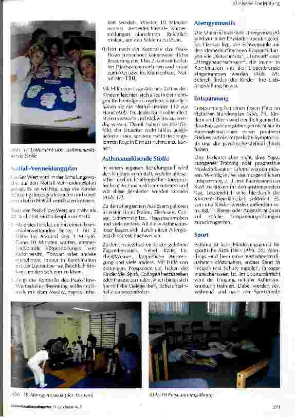 Vorschauseite 5: Stationäre Asthmaschulung im Kindesalter