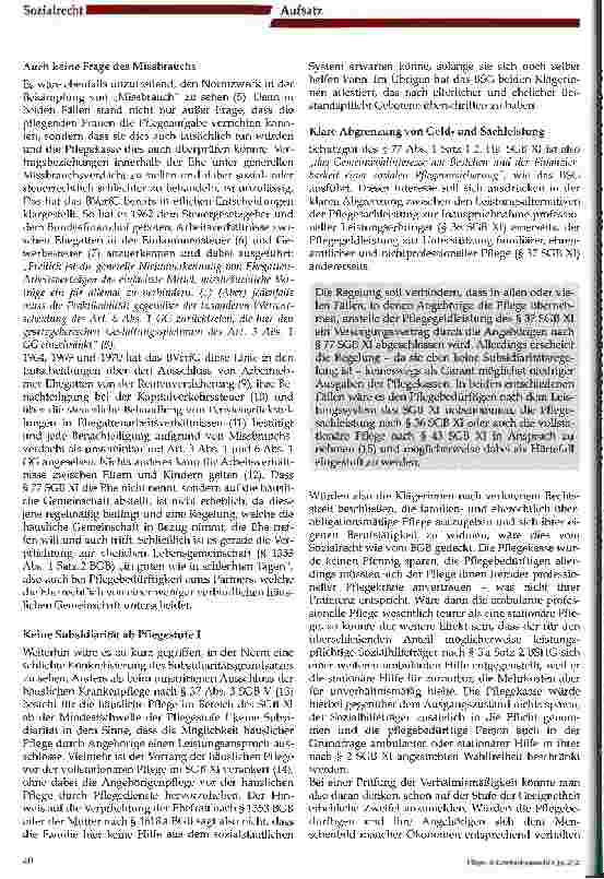 Vorschauseite 2: Das Verbot des Versorungsvertrags mit Angehörigen in §77 SGB XI