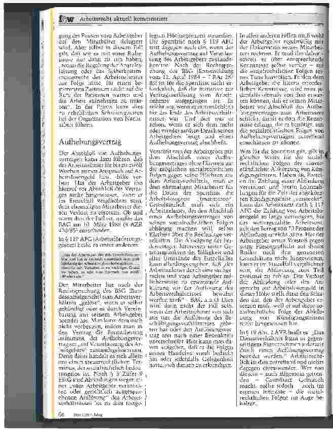 Vorschauseite 2: Neuere Rechtsprechung des Bundesarbeitsgerichts