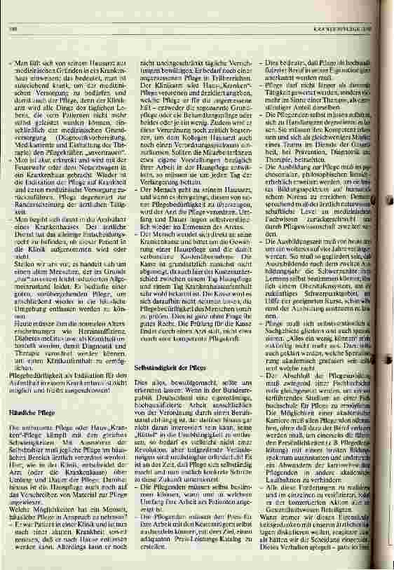 Vorschauseite 2: Wie muß Pflege zukünftig aussehen?