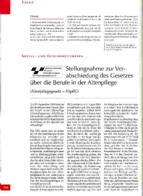 Vorschauseite 5: Die Zukunft der Altenpflegeausbildung im Gespräch