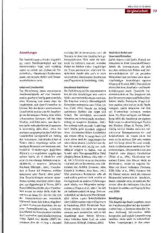 Vorschauseite 5: Angehörige auf Intensivstationen: Auswirkungen und Bewältigung. Eine Literaturübersicht über qualitative Forschungsarbeiten