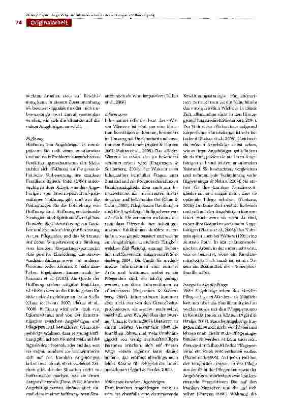 Vorschauseite 6: Angehörige auf Intensivstationen: Auswirkungen und Bewältigung. Eine Literaturübersicht über qualitative Forschungsarbeiten