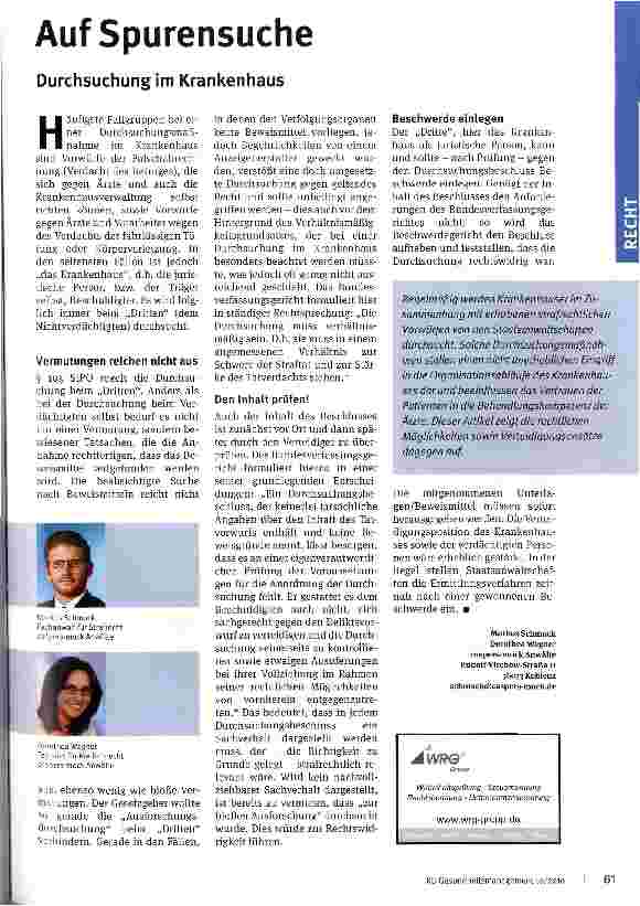 Vorschauseite 1: Auf Spurensuche
