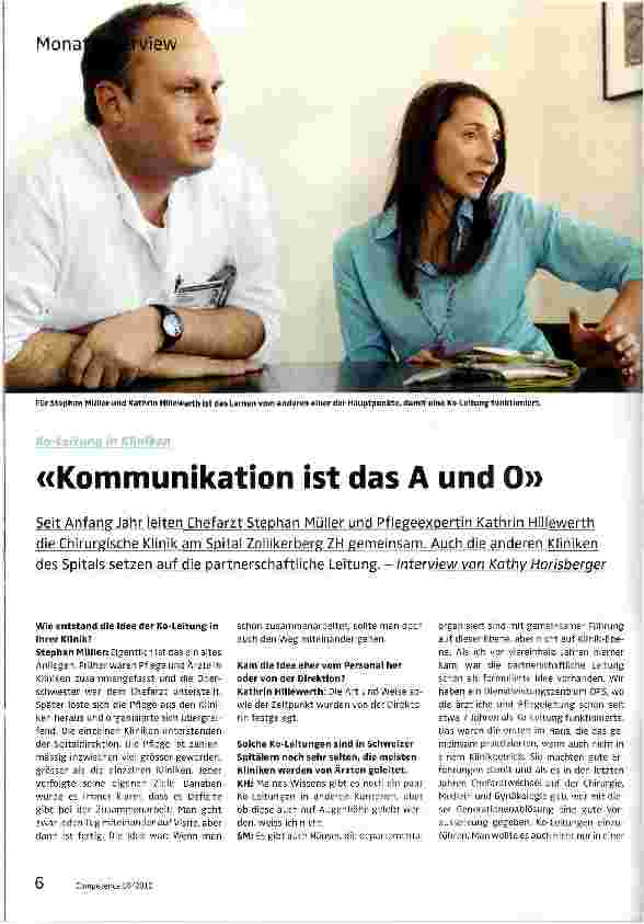 Vorschauseite 1: Kommunikation ist das A und 0