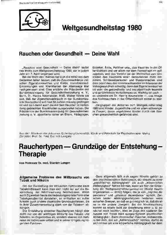 Vorschauseite 1: Rauchertypen - Grundzüge der Entstehung - Therapie
