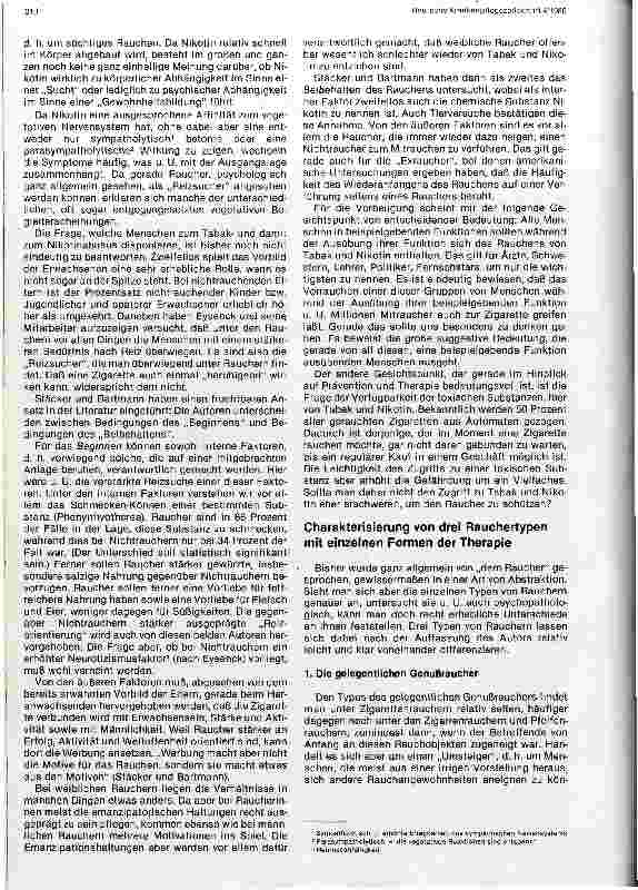Vorschauseite 2: Rauchertypen - Grundzüge der Entstehung - Therapie