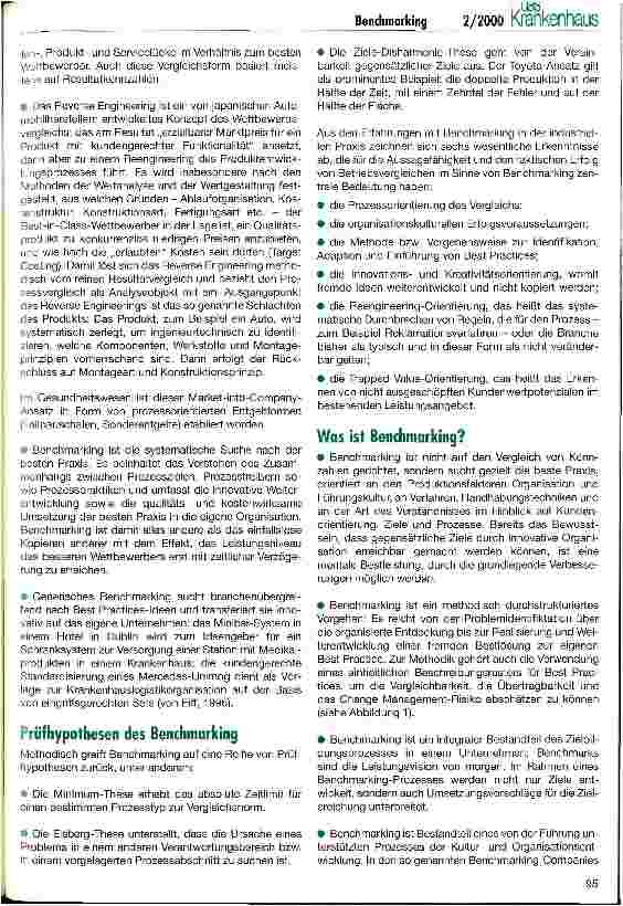 Vorschauseite 2: Das Elend des Benchmarking