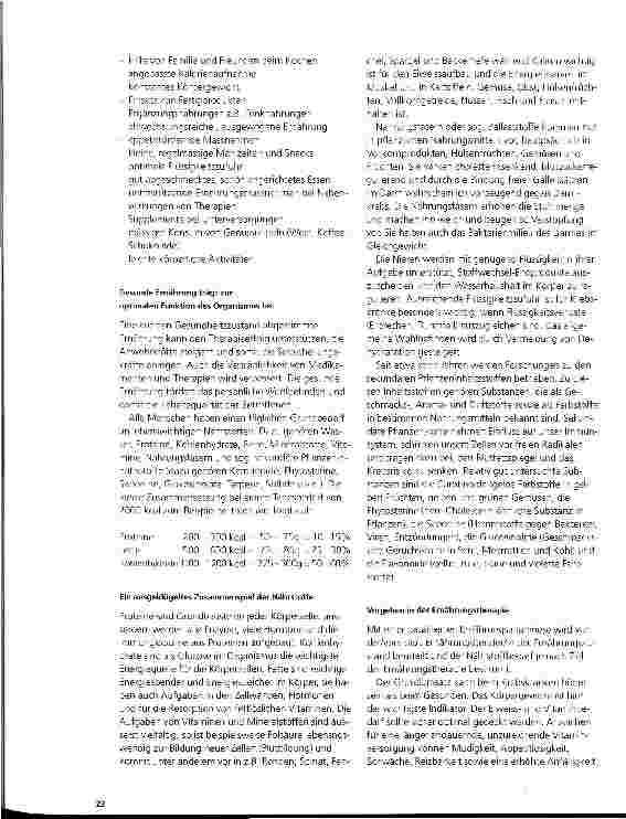 Vorschauseite 2: Einfluss der Ernährung auf die Müdigkeit Vortrag gehalten am 30. September 1999