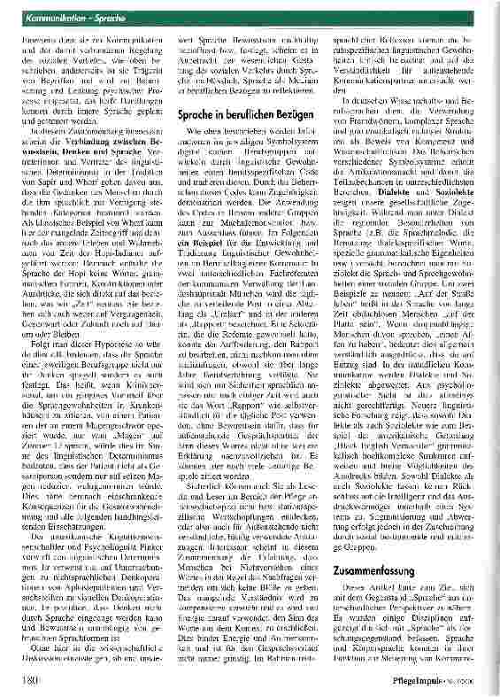 Vorschauseite 3: Kommunikation und Sprache - ein einführender Überblick