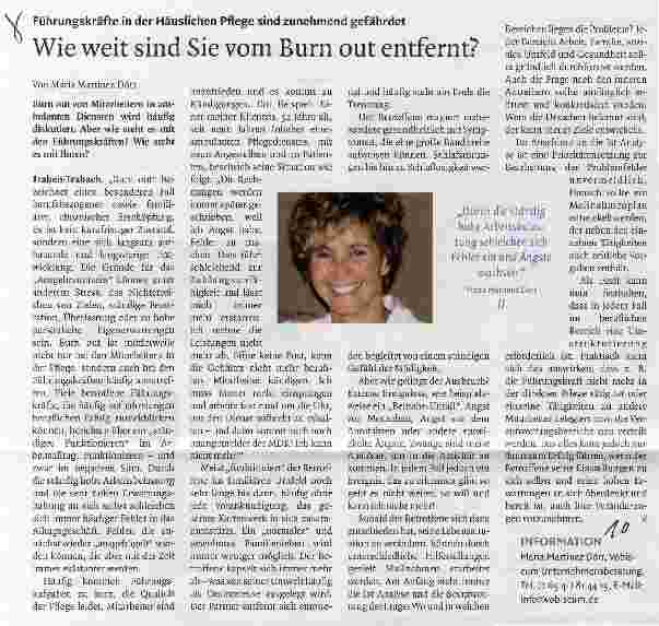 Vorschauseite 1: Wie weit sind Sie vom Burn out entfernt?