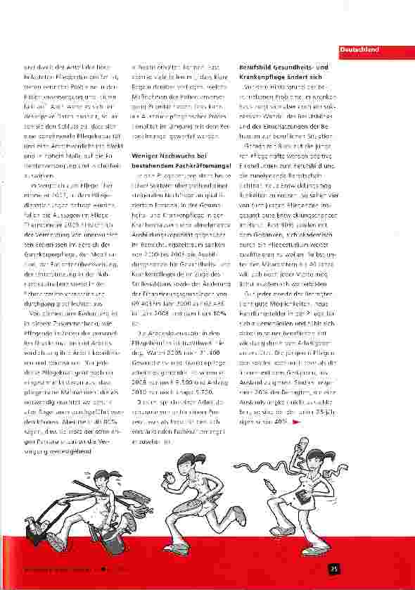 Vorschauseite 4: Zentrale Ergebnisse des Pflege-Thermometers 2009
