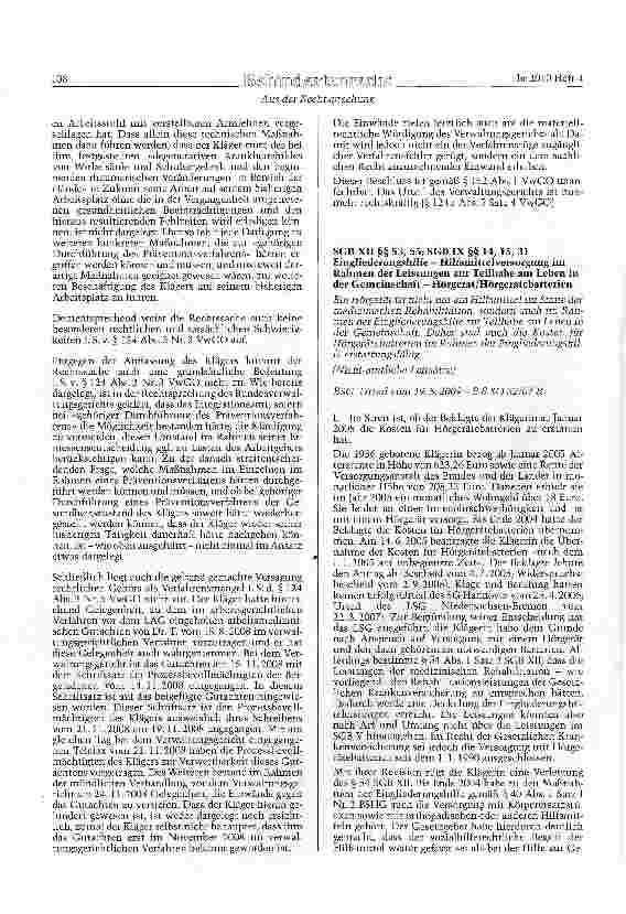 Vorschauseite 5: SGB IX §§ 84 Abs. 1, 85 Präventionsverfahren - Zustimmung des Integrationsamts zur ordentlichen Kündigung aus personellbedingten Gründen