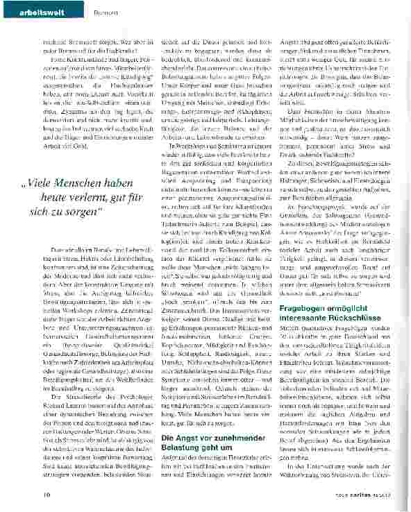 Vorschauseite 2: Wer viel Feuer für den Job hat, muss für Brennstoff sorgen