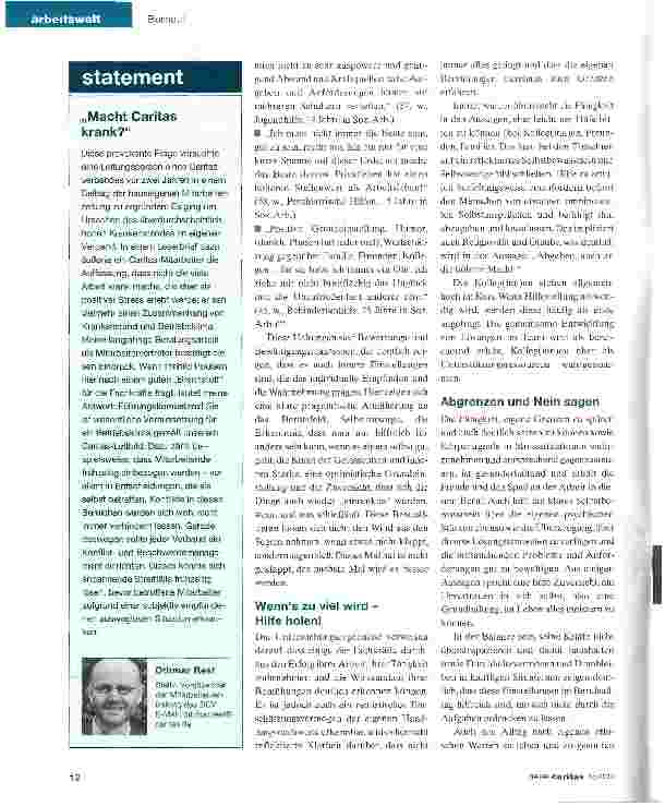 Vorschauseite 4: Wer viel Feuer für den Job hat, muss für Brennstoff sorgen