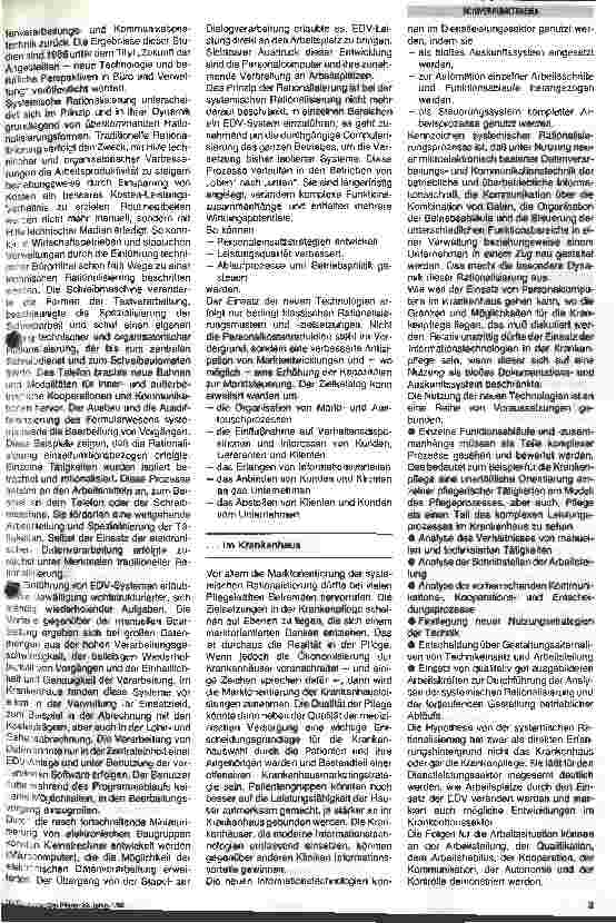 Vorschauseite 2: Zur Tragfähigkeit der Hypothese von der systemischen Rationalisierung in der Krankenpflege