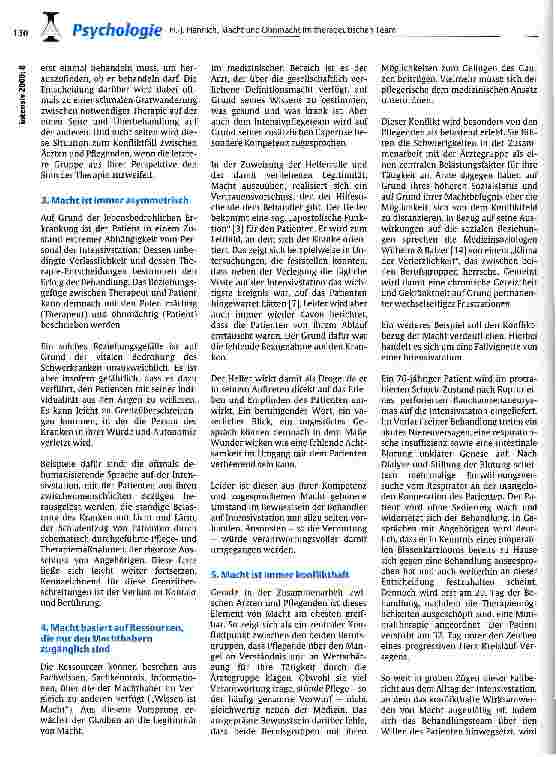 Vorschauseite 2: Macht und Ohnmacht im therapeutischen Team