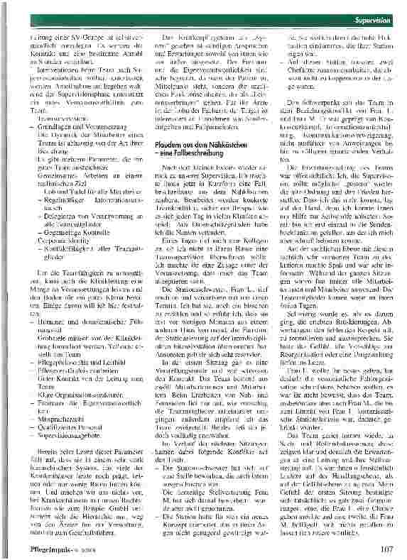 Vorschauseite 3: Supervision im Krankenhaus Super - oder doch noch eine Vision?
