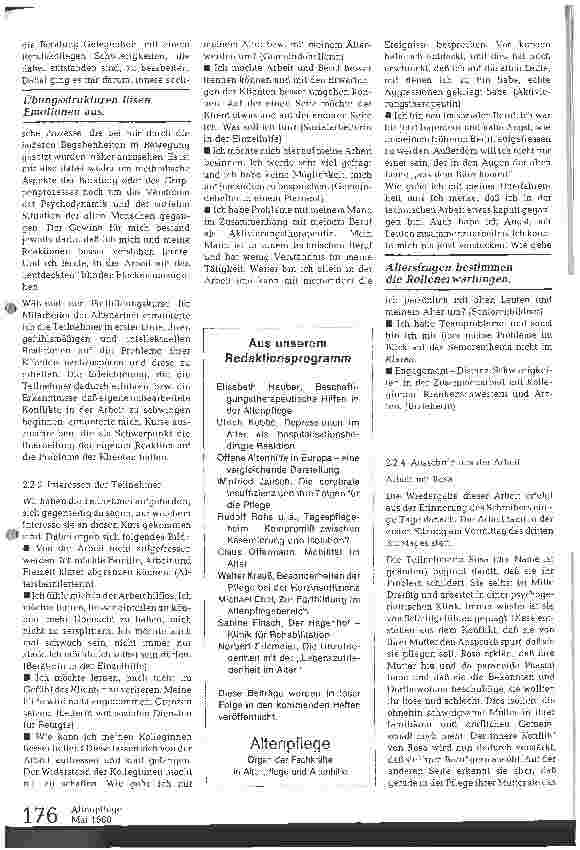 Vorschauseite 4: Fortbildung der Mitarbeiter in der Altenarbeit