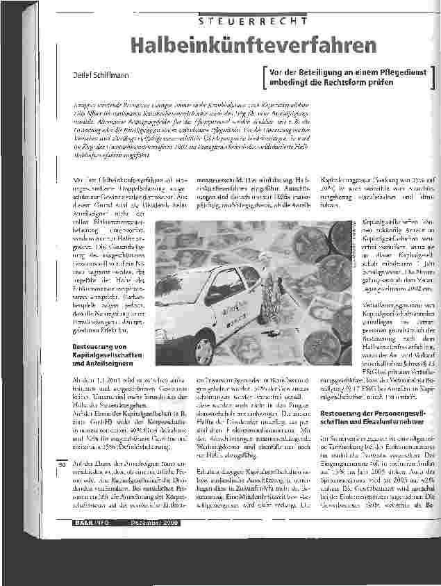 Vorschauseite 1: Halbeinkünfteverfahren