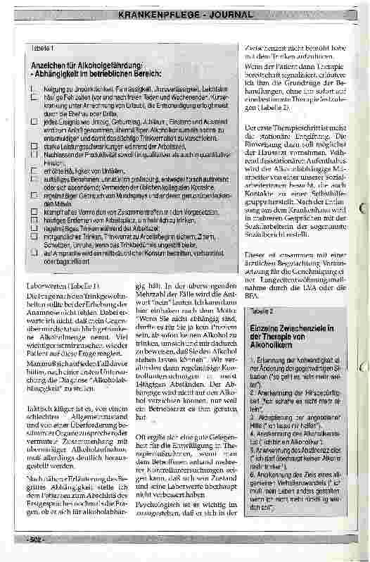 Vorschauseite 4: Alkoholkrankheit aus der Sicht eines Betriebsarztes Aus dem Betriebsärztlichen Dienst der Hoesch-Stahl AG,