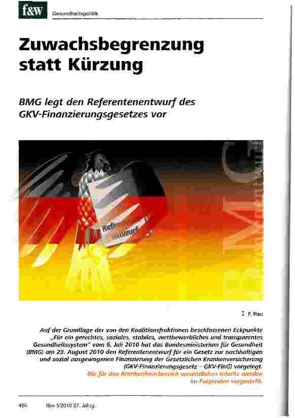 Vorschauseite 1: Zuwachsbegrenzung statt Kürzung