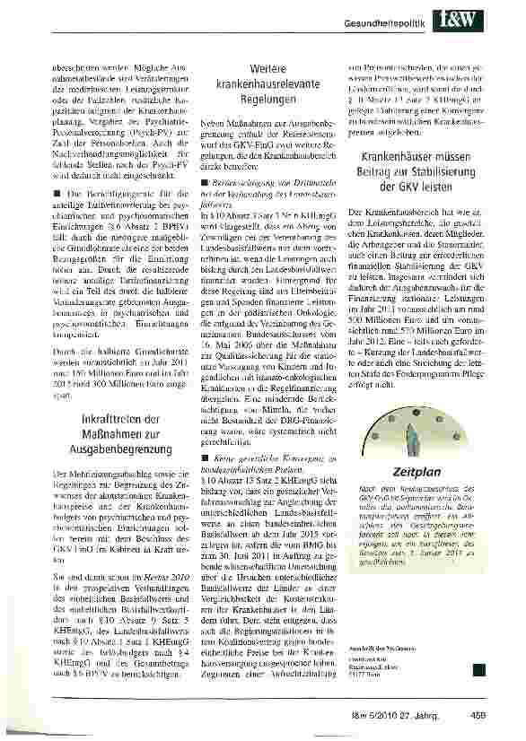Vorschauseite 4: Zuwachsbegrenzung statt Kürzung