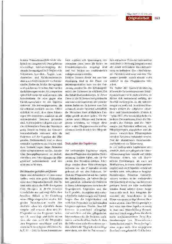 Vorschauseite 3: Gestaltung pflegerischer Interaktion in der Rehabilitation - am Beispiel der Pflege querschnittgelähmter Menschen im Krankenhaus