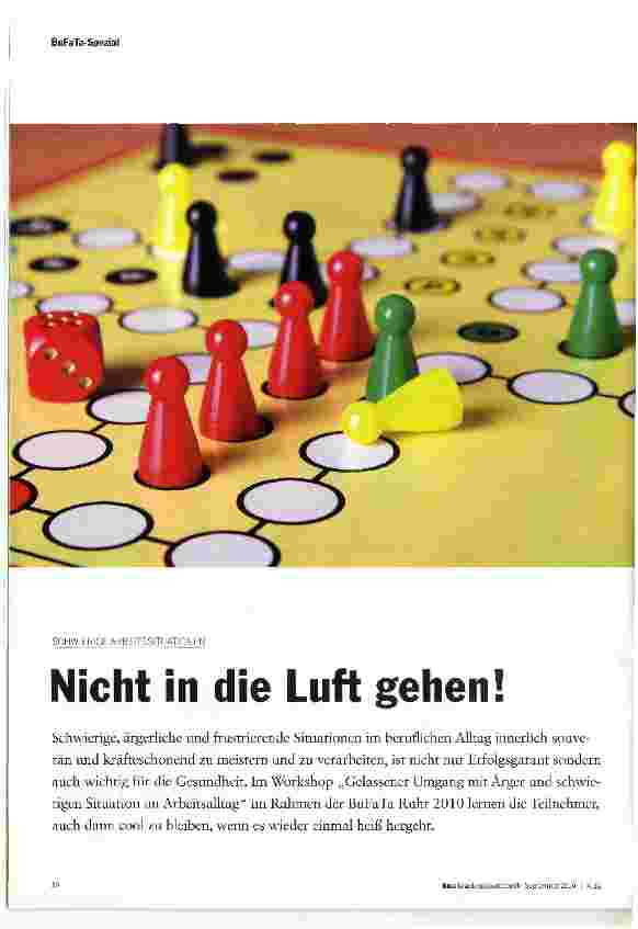 Vorschauseite 1: Nicht in die Luft gehen!