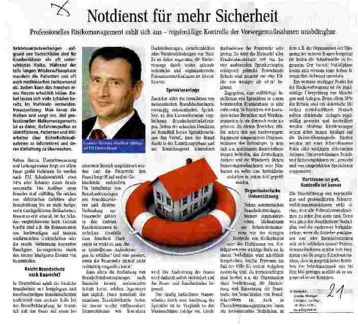 Vorschauseite 1: Notdienst für mehr Sicherheit