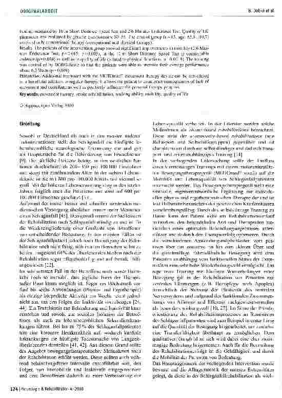 Vorschauseite 2: Apparativ-assistive Bewegungstherapie in der Schlaganfallrehabilitation