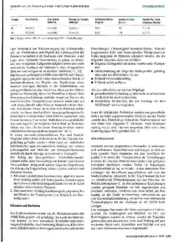 Vorschauseite 3: Apparativ-assistive Bewegungstherapie in der Schlaganfallrehabilitation