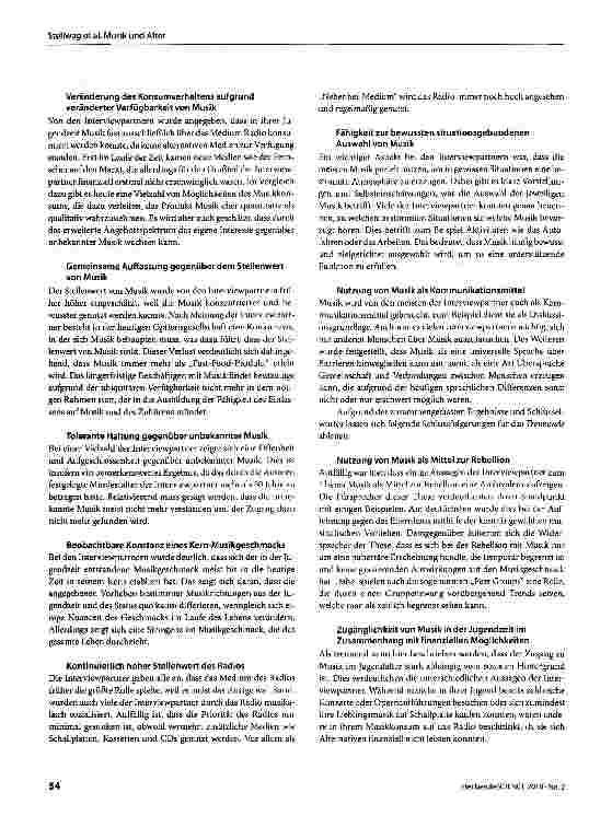 Vorschauseite 4: Musik ein Leben lang - eine ethnografische Studie