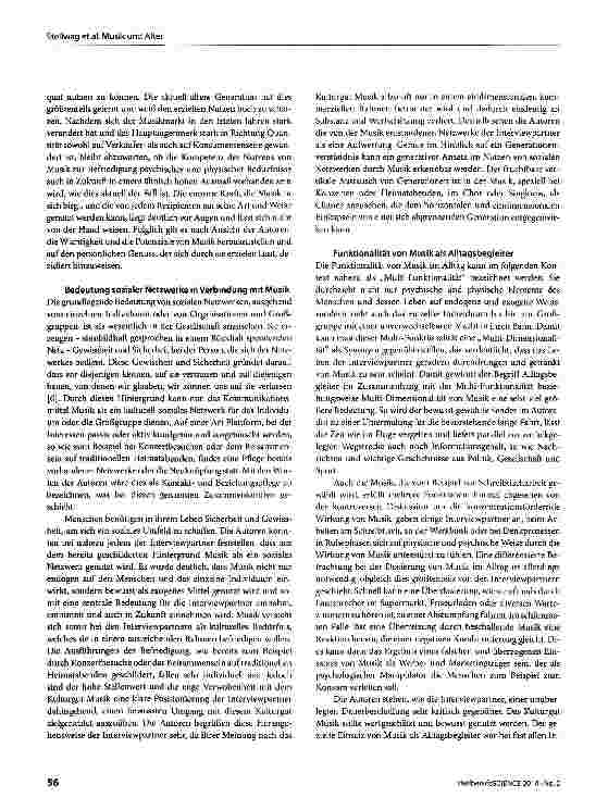 Vorschauseite 6: Musik ein Leben lang - eine ethnografische Studie