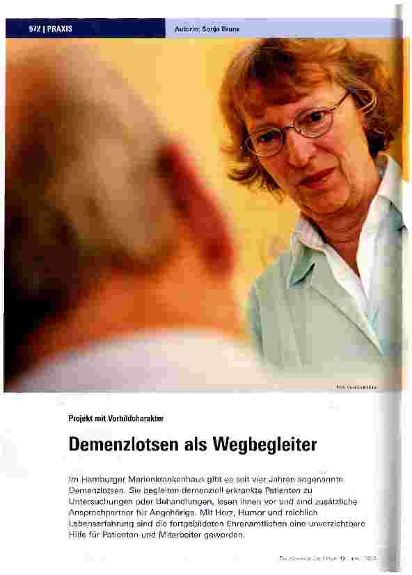 Vorschauseite 1: Demenzlotsen als Wegbegleiter