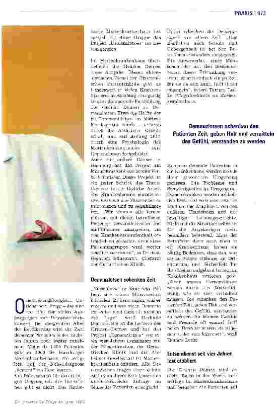 Vorschauseite 2: Demenzlotsen als Wegbegleiter
