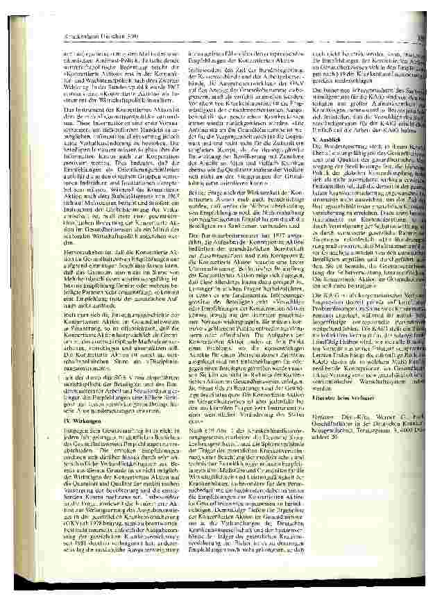 Vorschauseite 2: Konzertierte Aktion im Gesundheitswesen (KAiG)