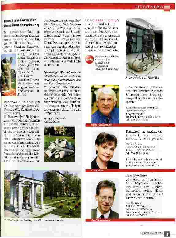 Vorschauseite 2: Kunst im Krankenhaus