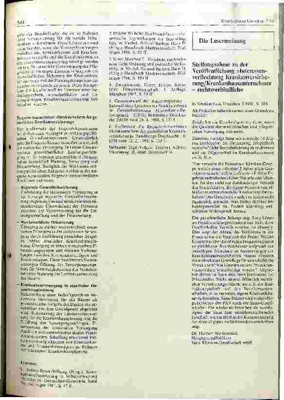 Vorschauseite 3: Krankenhausfinanzierung
