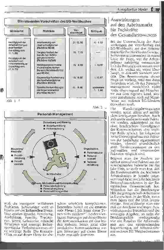 Vorschauseite 2: Europäischer Markt Personalmanagement des Gesundheitswesens