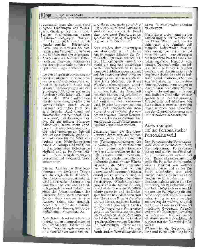 Vorschauseite 3: Europäischer Markt Personalmanagement des Gesundheitswesens