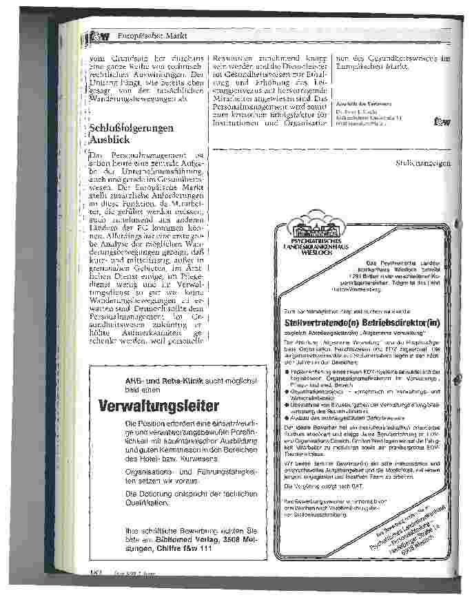 Vorschauseite 5: Europäischer Markt Personalmanagement des Gesundheitswesens