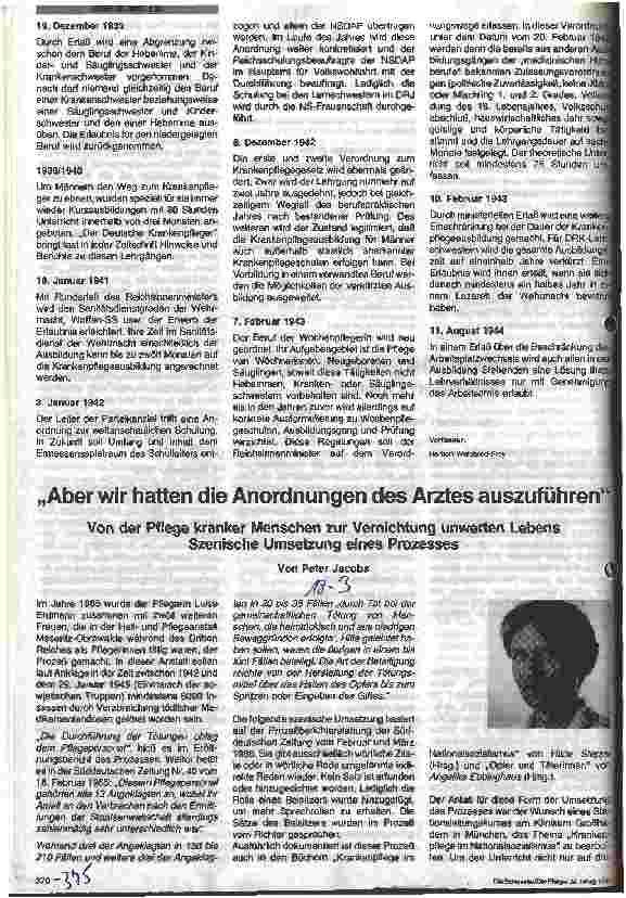 Vorschauseite 1: Aber wir hatten die Anordnungen des Arztes auszuführen Von der Pflege kranker Menschen zur Vernichtung unwerten Lebens