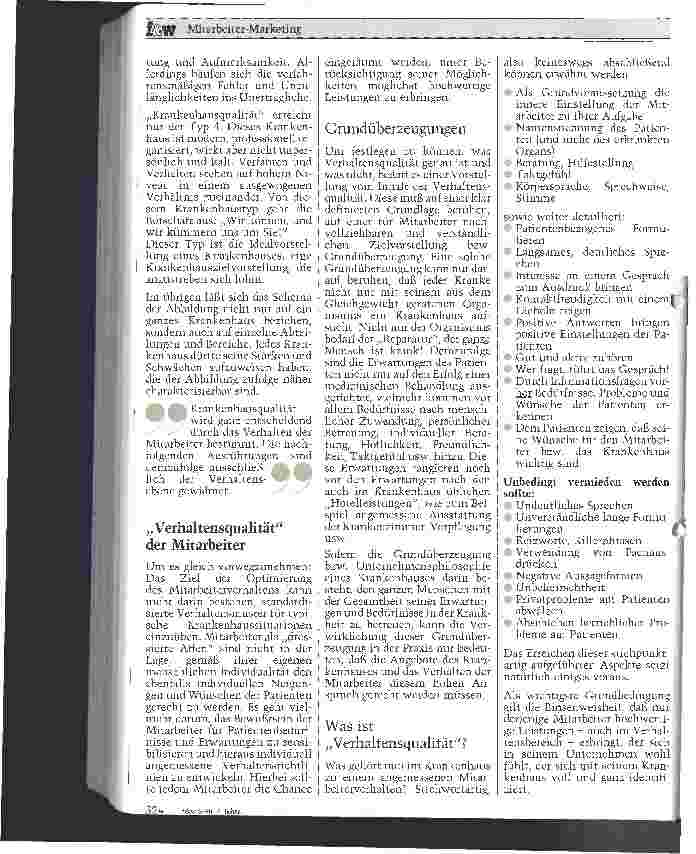 Vorschauseite 2: Mitarbeiter-Marketing; Teil I Ein Mittel zu mehr Krankenhausqualität