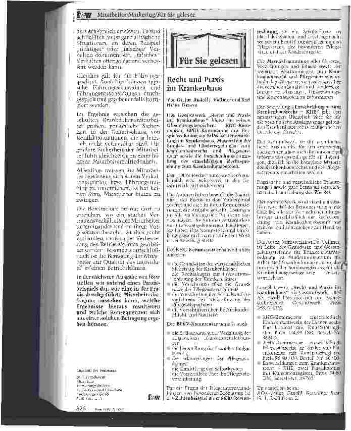 Vorschauseite 4: Mitarbeiter-Marketing; Teil I Ein Mittel zu mehr Krankenhausqualität