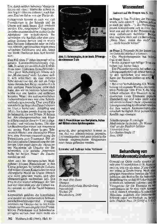 Vorschauseite 2: Fremdkörper im weiblichen Genitaltrakt