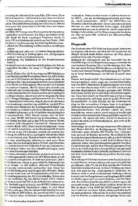 Vorschauseite 2: Aktuelle Tendenzen bei HIV und AIDS
